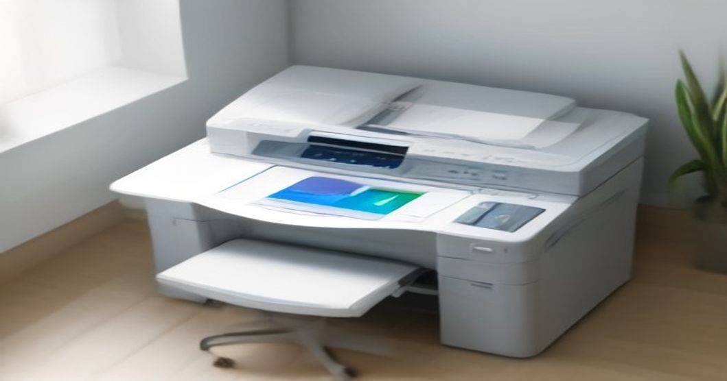 Modern office printer setup for small business in bright professional workspace