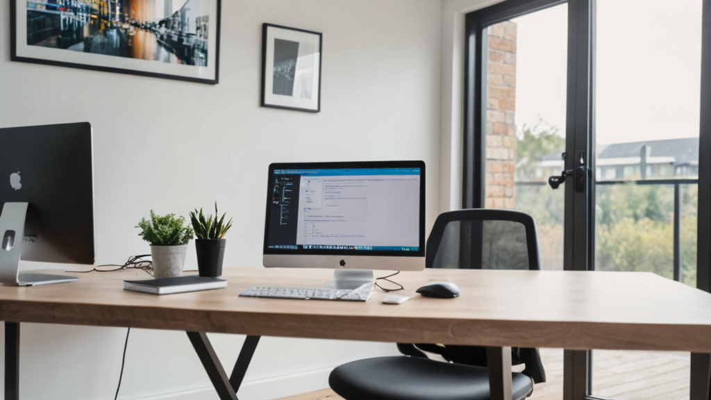 Remote IT support technician connecting to computer in Harrow office